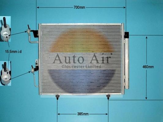 Auto Air Gloucester 16-1059 - Condensatore, Climatizzatore autozon.pro