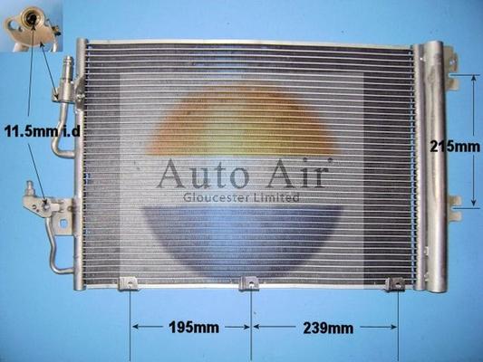 Auto Air Gloucester 16-1050 - Condensatore, Climatizzatore autozon.pro