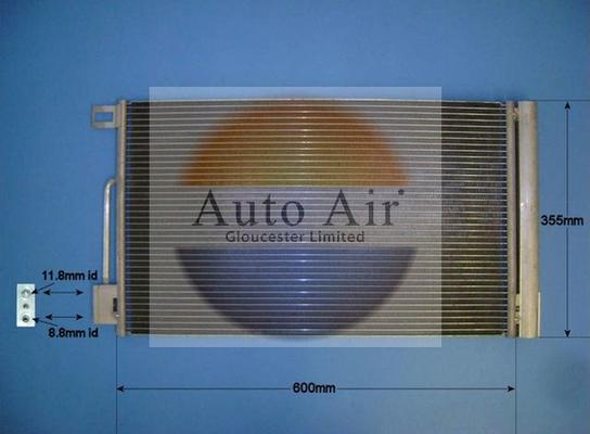 Auto Air Gloucester 16-1067 - Condensatore, Climatizzatore autozon.pro