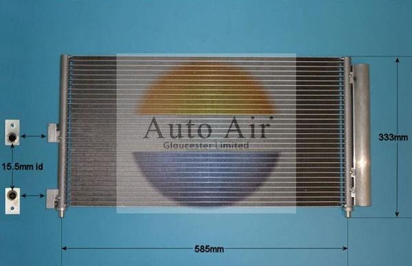 Auto Air Gloucester 16-1104 - Condensatore, Climatizzatore autozon.pro