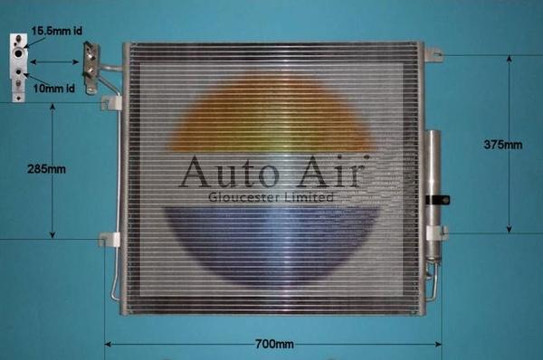 Auto Air Gloucester 16-1108 - Condensatore, Climatizzatore autozon.pro