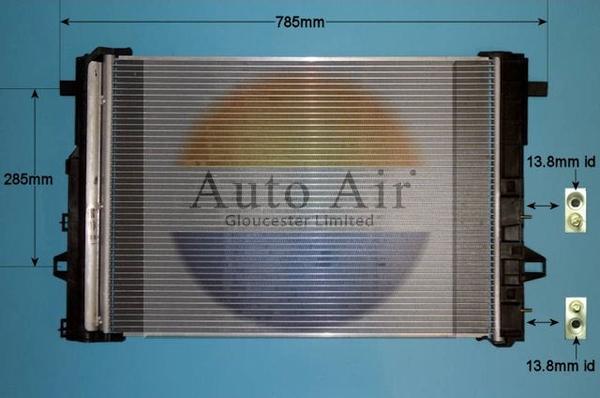 Auto Air Gloucester 16-1399 - Condensatore, Climatizzatore autozon.pro