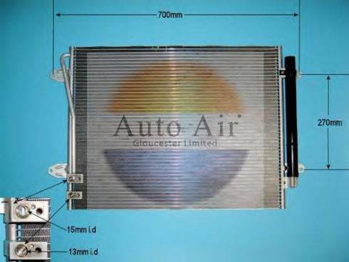 Auto Air Gloucester 16-1391A - Condensatore, Climatizzatore autozon.pro