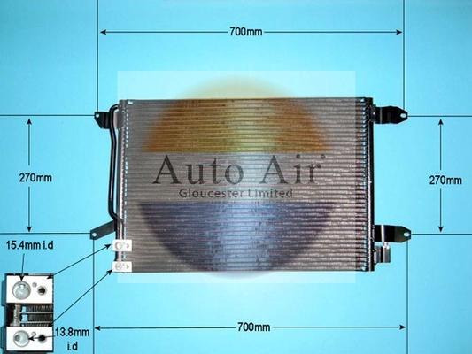 Auto Air Gloucester 16-1392 - Condensatore, Climatizzatore autozon.pro