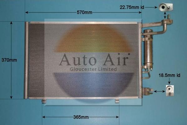 Auto Air Gloucester 16-1397 - Condensatore, Climatizzatore autozon.pro