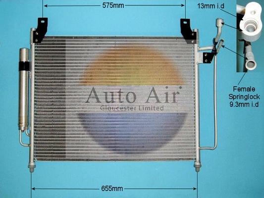 Auto Air Gloucester 16-1341 - Condensatore, Climatizzatore autozon.pro