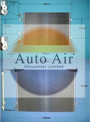 Auto Air Gloucester 16-1348 - Condensatore, Climatizzatore autozon.pro