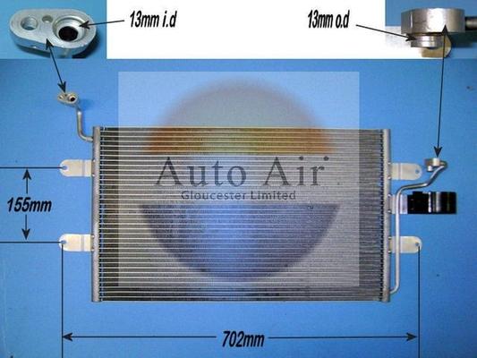 Auto Air Gloucester 16-1302 - Condensatore, Climatizzatore autozon.pro