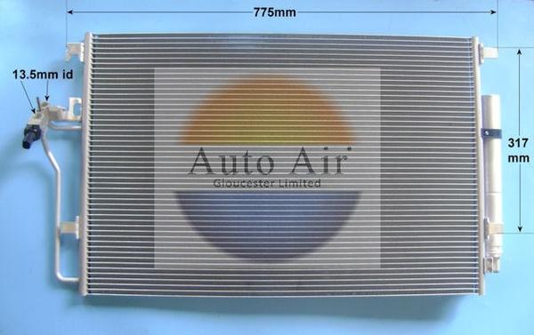 Auto Air Gloucester 16-1381A - Condensatore, Climatizzatore autozon.pro