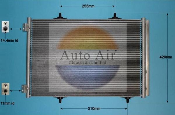 Auto Air Gloucester 16-1339 - Condensatore, Climatizzatore autozon.pro