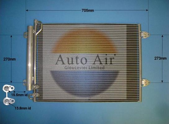 Auto Air Gloucester 16-1321 - Condensatore, Climatizzatore autozon.pro