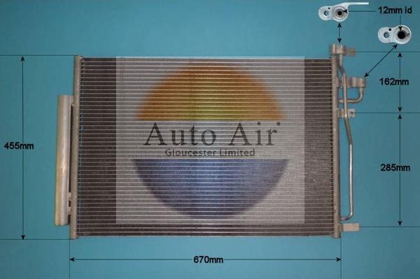 Auto Air Gloucester 16-1372 - Condensatore, Climatizzatore autozon.pro