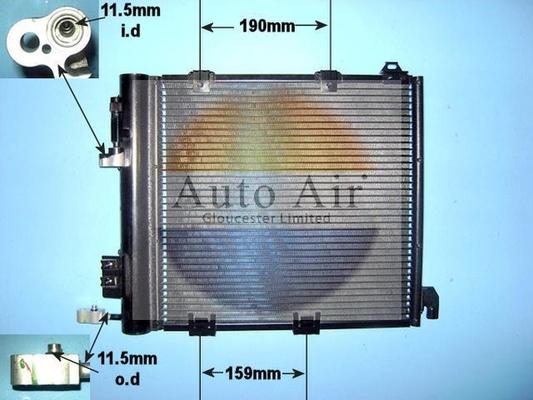 Auto Air Gloucester 16-1236 - Condensatore, Climatizzatore autozon.pro