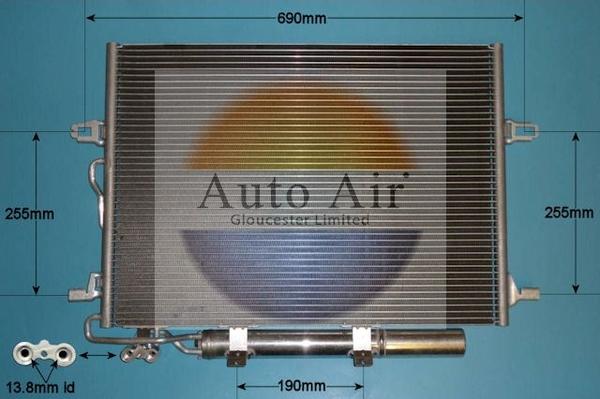 Auto Air Gloucester 16-8895A - Condensatore, Climatizzatore autozon.pro