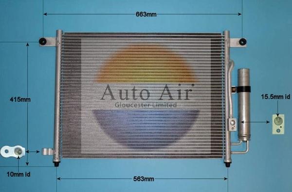 Auto Air Gloucester 16-2050 - Condensatore, Climatizzatore autozon.pro