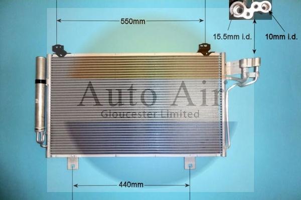 Auto Air Gloucester 16-2064 - Condensatore, Climatizzatore autozon.pro