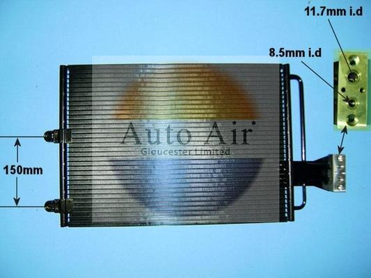 Auto Air Gloucester 16-2084 - Condensatore, Climatizzatore autozon.pro