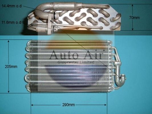 Auto Air Gloucester 21-5660 - Evaporatore, Climatizzatore autozon.pro