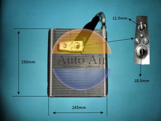 Auto Air Gloucester 21-1215 - Evaporatore, Climatizzatore autozon.pro