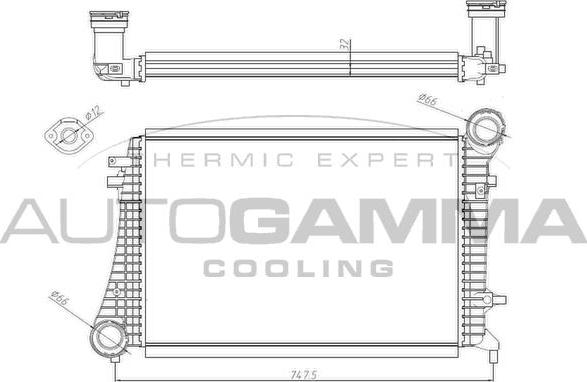 Autogamma 104985 - Intercooler autozon.pro