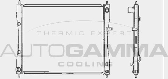 Autogamma 104419 - Radiatore, Raffreddamento motore autozon.pro