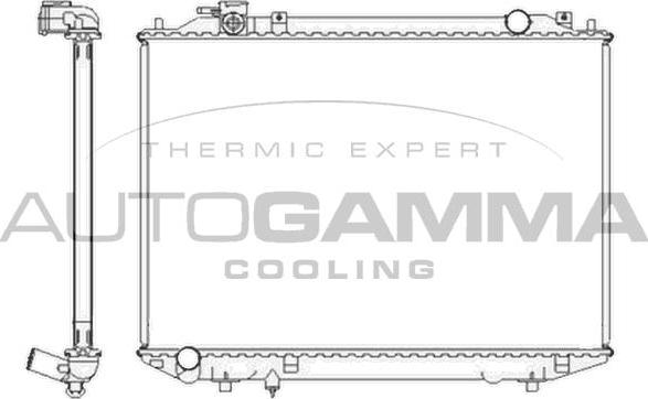 Autogamma 104415 - Radiatore, Raffreddamento motore autozon.pro