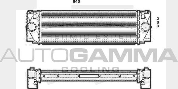 Autogamma 104488 - Intercooler autozon.pro