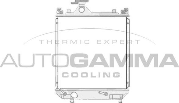 Autogamma 104550 - Radiatore, Raffreddamento motore autozon.pro
