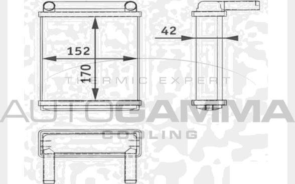 Autogamma 104584 - Scambiatore calore, Riscaldamento abitacolo autozon.pro