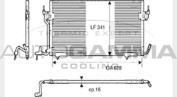 Autogamma 104587 - Condensatore, Climatizzatore autozon.pro