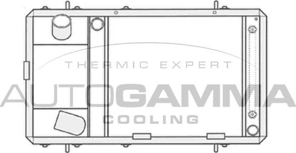 Autogamma 104662 - Radiatore, Raffreddamento motore autozon.pro