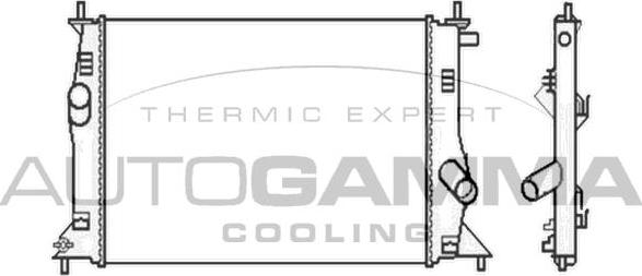 Autogamma 104674 - Radiatore, Raffreddamento motore autozon.pro