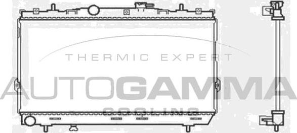 Autogamma 104005 - Radiatore, Raffreddamento motore autozon.pro