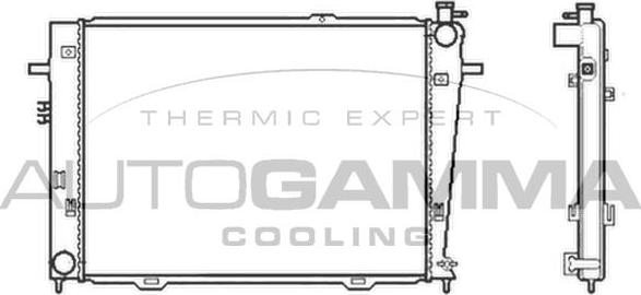 Autogamma 104010 - Radiatore, Raffreddamento motore autozon.pro