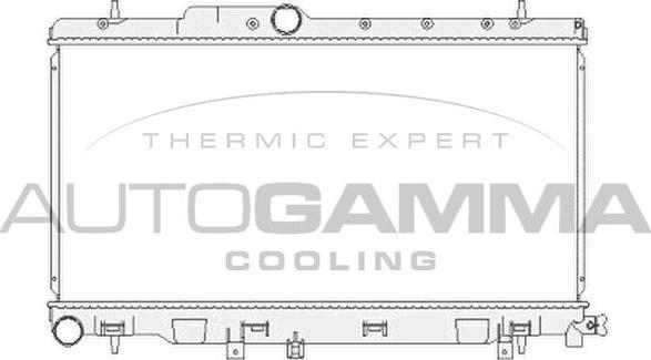 Autogamma 104187 - Radiatore, Raffreddamento motore autozon.pro