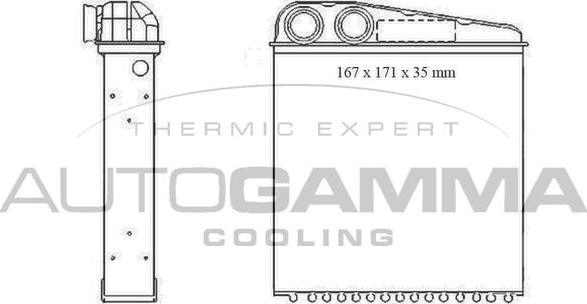 Autogamma 104820 - Scambiatore calore, Riscaldamento abitacolo autozon.pro