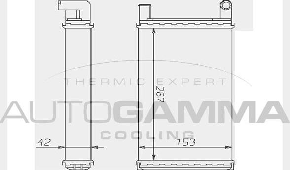 Autogamma 104351 - Scambiatore calore, Riscaldamento abitacolo autozon.pro