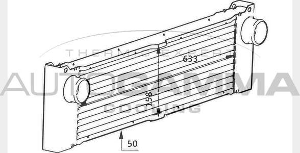 Autogamma 104322 - Intercooler autozon.pro