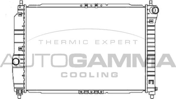 Autogamma 104256 - Radiatore, Raffreddamento motore autozon.pro