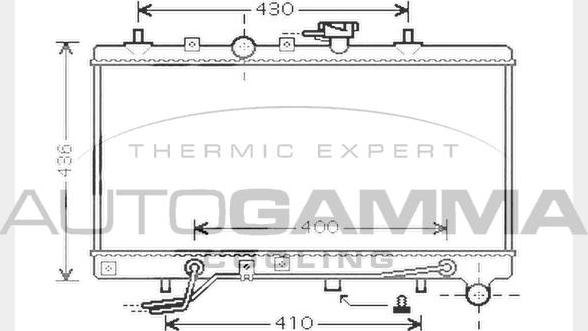 Autogamma 104275 - Radiatore, Raffreddamento motore autozon.pro