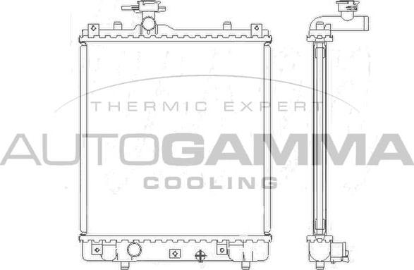 Autogamma 104710 - Radiatore, Raffreddamento motore autozon.pro