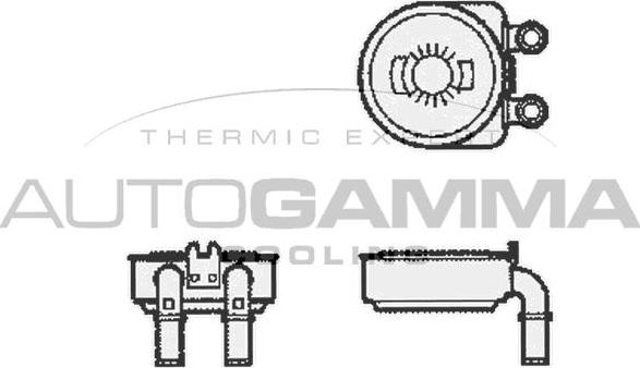 Autogamma 104784 - Radiatore olio, Olio motore autozon.pro