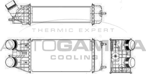 Autogamma 105995 - Intercooler autozon.pro