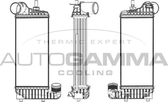 Autogamma 105910 - Intercooler autozon.pro