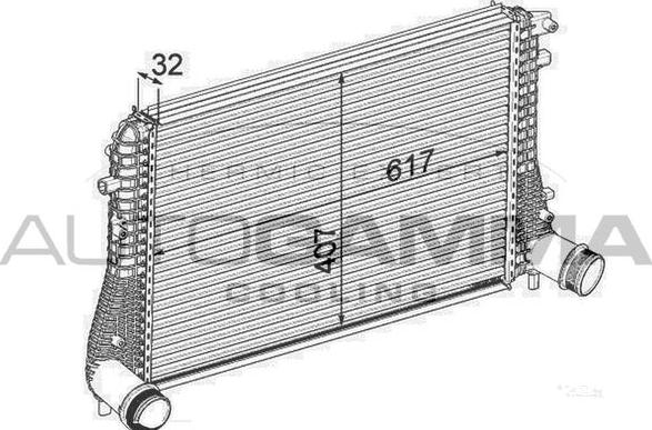 Autogamma 105637 - Intercooler autozon.pro