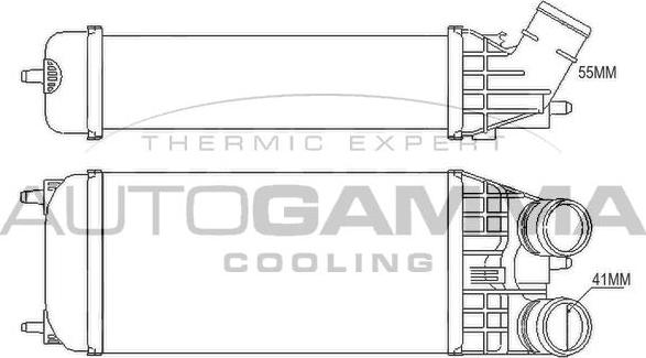 Autogamma 105675 - Intercooler autozon.pro