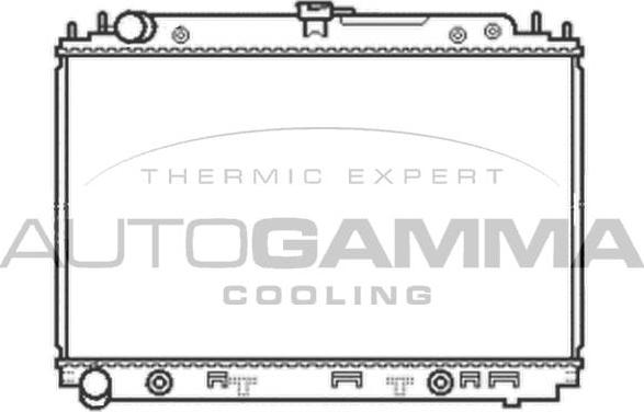 Autogamma 105053 - Radiatore, Raffreddamento motore autozon.pro