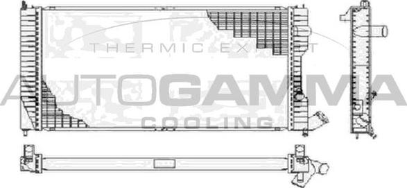 Autogamma 105088 - Radiatore, Raffreddamento motore autozon.pro