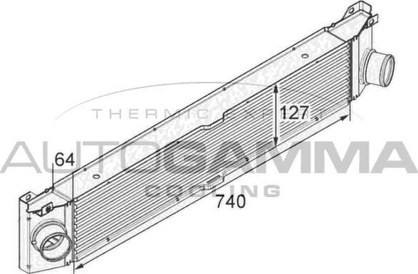 Autogamma 105141 - Intercooler autozon.pro