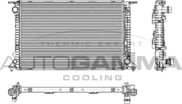 Autogamma 105159 - Radiatore, Raffreddamento motore autozon.pro